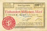 Inflation 1923 DE 100 Mio. Mk. 1923 Oggersheim , Banknote 100 Millionen ... 17.34 £  +  7.79 £ shipping