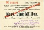 Inflation 1923 DE 1 Mio. Mk. 1923 Rosslau , Banknote 1 Million Mark Sche... 43.35 £  +  21.67 £ shipping