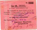 Inflation 1923 DE 500.000 Mk. 1923 Bad Oeynhausen , Banknote 500.000 Mar... 26.01 £  +  13.00 £ shipping