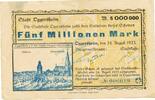 Inflation 1923 DE 50 Mio. Mk. 1923 Oggersheim , Banknote 5 Millionen Mar... 17.34 £  +  7.79 £ shipping