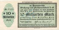 Inflation 1923 DE 10 Mia. Mk. 1923 Hannover , Banknote 10 Milliarden Mar... 27.74 £  +  13.00 £ shipping