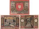 Notgeld DE 3 Scheine kpl. Notgeld der Stadt Wesel 1409.1 , Stadtansichten Set mit 3 Scheinen in kfr. -