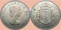 Großbritannien / UK 1/2 crown Grossbritannien , half Crown 1967 -Elizabeth II, Krönung- ss-vz -0343- -