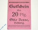 Notgeld Notgeld Bestwig , Otto Besse , 20 Pfennig Schein , Tieste 0560.05.03.A , Westfalen Verkehrsausgabe -