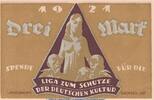 Serienscheine DE 3 Mk. Notgeld --Liga-- Glauchau 435.1 , 3 Mark Schein in kfr. von 1921 , Sachsen -