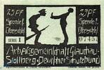 Serienscheine DE 25 Pf. Arbeitsgemeinschaft Glauchau Stollberg vom deutschen Schutzbund -