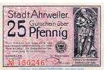 Notgeld 25 Pf. Notgeld Stadt Ahrweiler 7.2 , 25 Pfennig -o könnten- in kfr. , von 1921 , Rhl. -