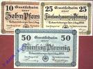 Notgeld Notgeld Eckartsberga , Sachsen Anhalt , vollständiger Satz mit 3 Scheinen , Verkehrsausgabe , Grabowski E 5.2 a, b, c , von 1920 -