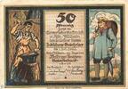 Serienscheine DE 50 Pf. Köln Mühlheim Notgeld M/G 720.2 , 50 Pfennig Schein in kfr. o.D. NRW -