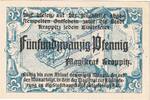 Notgeld De 25 Pf. Krappitz , Notgeld 25 Pfennig Schein in kfr. Tieste 3705.05.10 , Schlesien o.D. -