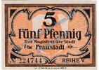 Kleingeld 1914-1922 DE 5 Pf. Fraustadt , Notgeld 5 Pfennig Schein Reihe V Tieste 1945.05.20 , Posen o.D. -