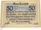 Notgeld Notgeld Coesfeld , 50 Pfennig Schein , Wellenbündel , Tieste 1185.05.06 , Westfalen Verkehrsausgabe -