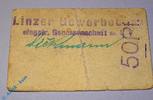 Notgeld Notgeld Linz , 50 Pfennig Schein gelb , Tieste 4140.10.25 , Rheinland Verkehrsausgabe -