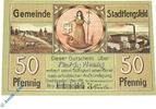 Notgeld Notgeld Stadtlengsfeld , 50 Pfennig Schein , Tieste 7055.05.45 , von 1919 , Sachsen Verkehrsausgabe -
