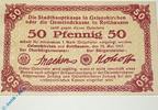Notgeld Notgeld Gelsenkirchen , 50 Pfennig Schein , Tieste 2165.05.25 , von 1917 , Westfalen Verkehrsausgabe -