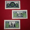 Notgeld Erfurt , 345.0 , Stadt , Thüringer Trachten und Heimatfest , Thüringen , 3 Scheine , 3 x 50 Pfennig , komplett , kassenfrisch 1 -
