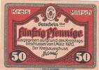 DE 50 Pf. Notgeld Kreis Militsch , 50 Pfennig Schein in kfr. Tieste 4560.05.02 , von 1920 -