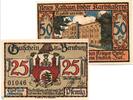 Notgeld 2 Scheine Bernburg 95.2.a , Notgeld Set mit 2 Scheinen 5-stel. in kfr. M/G 95.2.a , SA -