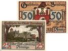 Seriennotgeld Deutschland 2 x Notgeld Bernburg kompl. Notgeld der Stadt Bernburg 95.2.b , Set mit 2 Scheinen 6-stellig in kfr. -