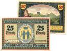 Serienscheine DE 2 Scheine kpl. Notgeld Kröpla , Set mit 2 Scheinen in kfr. Mehl Grabowski 745.1 , von 1921 , Th -
