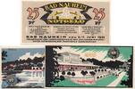 Serienscheine DE 3 Scheine kpl. Notgeldausstellung Bad Nauheim 924.1 , Set mit 3 Scheinen in kfr. 1922 , HE -