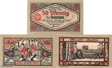 Serienscheine DE 3 Scheine kpl. Köln Notgeld M/G 717.1 , Set mit 3 Scheinen in kfr. von 1922 , NRW -