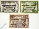 Notgeld Notgeld Delbrück , Set mit 3 Scheinen , Mehl Grabowski 261.1 , von 1921 , Westfalen Seriennotgeld -