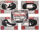 Notgeld DE 5 Scheine kpl. Tageblatt Plön , Satz mit 5 Scheinen rot in kfr. M/G 1063.1 -
