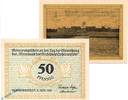 Seriennotgeld Deutschland 2 Scheine Gemeinde Hohenwestedt , Set mit 2 Scheinen in kfr. M/G 622.1.c -