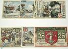 Serienscheine DE 6 Scheine kpl. Notgeld Stadt Buttstädt , Set mit 6 Scheinen in kfr. M/G 211.1 von 1921 TH -