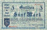 Großnotgeld 1918 5 Mk. Notgeld Stadt Elberfeld , 5 Mark Schein in kfr. Geiger 124.01 , 1918 RHL 1 bis 1-