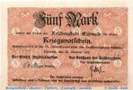 Großnotgeld 1918 5 Mk. Eisenach , Notgeld 5 Mark Schein in kfr. Geiger 121.01 , Thüringen von 1918 -