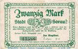 Großnotgeld Deutschland 20 Mark Schein Stadt Sorau , 20 Mark Schein in gbr. E , Geiger 502.03.b -
