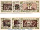 Notgeld DE 6 Scheine kpl. Bergbau Serie der Stadt Staßfurt , Set mit 6 Scheinen in kfr. M/G 1256.2.b -