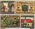 Notgeld DE 4 Scheine kpl. Notgeld der Stadt Rastenberg , Set mit 4 Scheinen in kfr. M/G 1097.2 -
