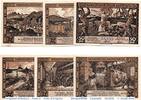 Serienscheine DE 6 Scheine kpl. Bitterfeld , Notgeld Set mit 6 Scheinen in kfr. M/G 111.3 , Sachsen Anhalt 1921 -