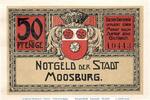 Kleingeld 1914-1922 DE 50 Pf. Notgeld Moosburg , 50 Pfennig Schein Antiqua in kfr. Tieste 4635.05.06 -