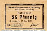 Notgeld Deutschland 25 Pfennig Schein 1919 Notgeld Ortenburg , 25 Pfenni... 3.38 £ Tax included +  6.93 £ shipping