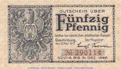 Notgeld DE 50 Pf. Notgeld Quedlinburg , 50 Pfennig Schein in kfr. Tieste 5835.25.11 bis 1922 -