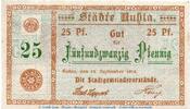 Notgeld Deutschland Notgeld Ruhla 25 Pfennig Notgeld der Städte Ruhla , 25 Pfennig Schein in kfr. Tieste 6300.05.01 -