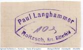 Notgeld Deutschland 10 Pfennig Schein Notgeld Roitzsch , P. Langhammer 10 Pfennig Schein in kfr. Tieste 6150.25.02 -