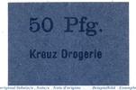 Notgeld Deutschland 50 Pfennig Schein Notgeld Gerbstedt , Kreuz Drogerie 50 Pfennig Schein in kfr. Tieste 2200.30.13 -