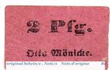 Notgeld Deutschland 2 Pfennig Schein Notgeld Gerbstedt , O. Mönicke 2 Pfennig Schein in gbr. Tieste 2200.40.02 -