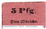 Notgeld Deutschland 5 Pfennig Schein Notgeld Gerbstedt , O. Mönicke 5 Pfennig Schein in gbr. Tieste 2200.40.03 -