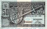 DE 50 Pf. Notgeld der Stadt Sondershausen , 50 Pfennig Schein in kfr. 6980.10.05 -