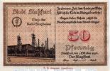 Notgeld Deutschland 50 Pfennig Schein Notgeld der Stadt Staßfurt , 50 Pfennig Schein in kfr. 7085.15.02 -