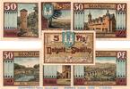 Serienscheine DE 7 Scheine kpl. Stadtilm , Notgeld Set mit 7 Scheinen in kfr. M/G 1250.1 , Thüringen 1921 -