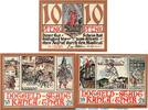 Serienscheine DE 3 Scheine kpl. Notgeld der Stadt Kahla , 668.1 Set mit 3 Scheinen in kfr. -