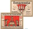 Notgeld DE 2 Scheine kpl. Notgeld der Feuerwehr Langensalza , 769.1 Set mit 2 Scheinen in kfr. -