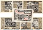 Serienscheine DE 7 Scheine kpl. 7 x Notgeld der Gemeinde Rieder 1122.2 , Set mit 7 Scheinen in kfr. von 1921 -